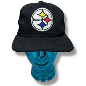 Vintage Starter Pittsburg Steelers Snapback Hat  80s 90s Men’s Black White Tag